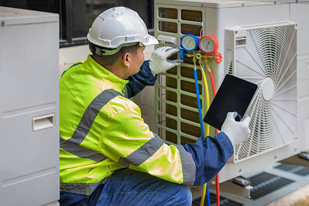 Professional Heat Pump Repair technician working in Stanley, VA